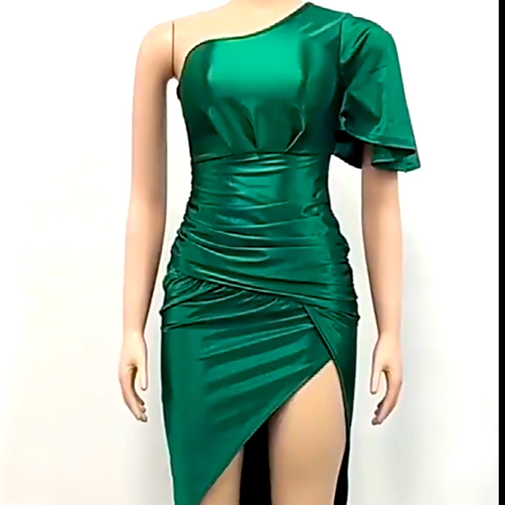 Sexy sateen dress